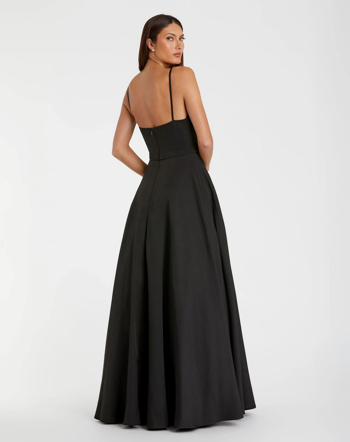 Black Classic A-Line V-Neck Ballgown - Contemporary Collection