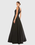 Black Classic Sleeveless A-Line Gown with Pockets - Contemporary Collection