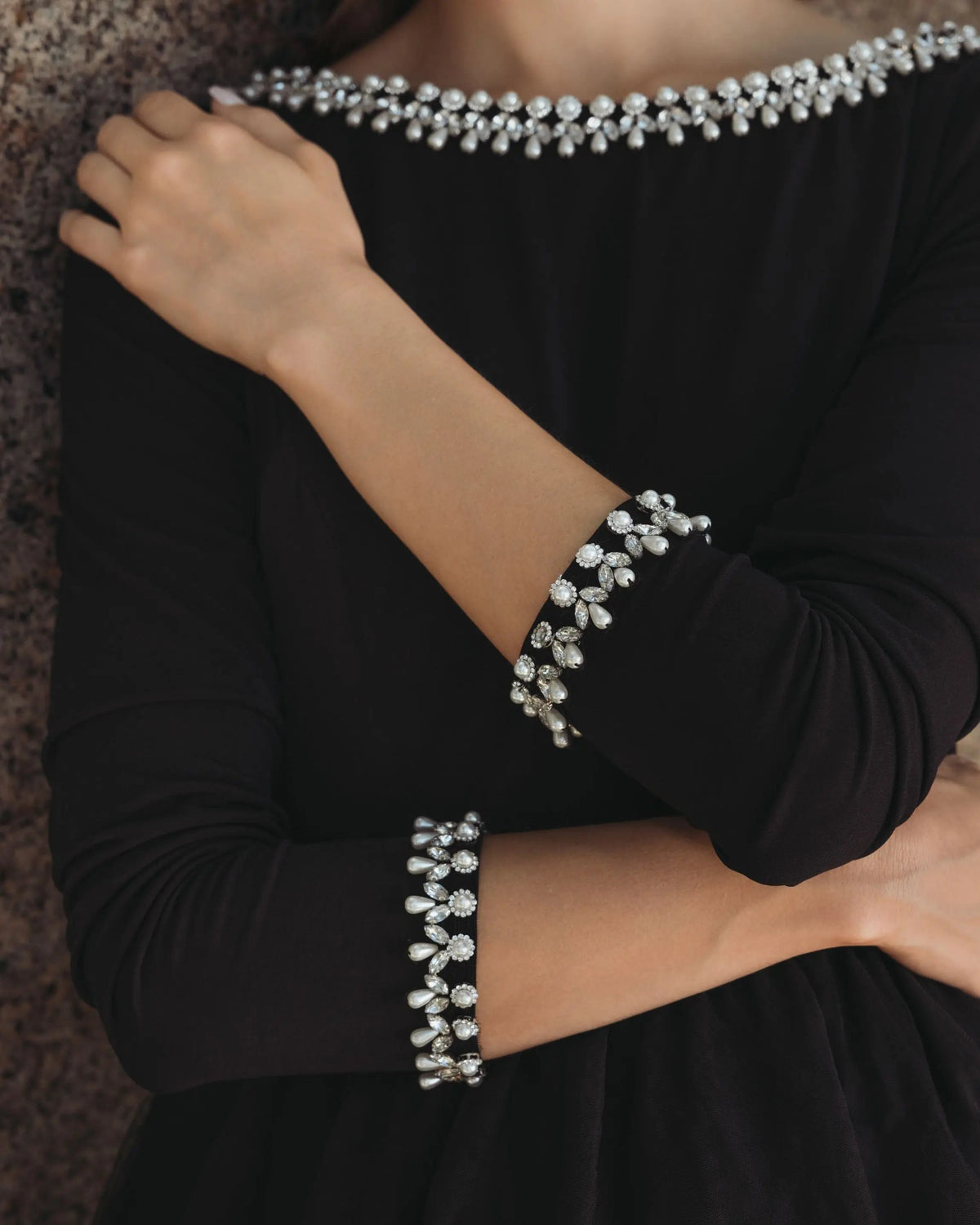 Black Long Sleeve Tulle Ball Gown - Contemporary Collection