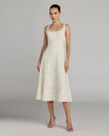 Ivory Embellished Boucle Midi Dress -Contemporary Collection